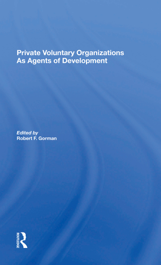 Cover image: Private Voluntary Organizations As Agents Of Development 1st edition 9780367299750