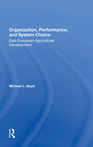 Cover image: Organization, Performance, And System Choice 1st edition 9780367297466