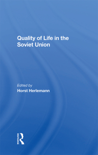 Imagen de portada: Quality Of Life In The Soviet Union 1st edition 9780367284886