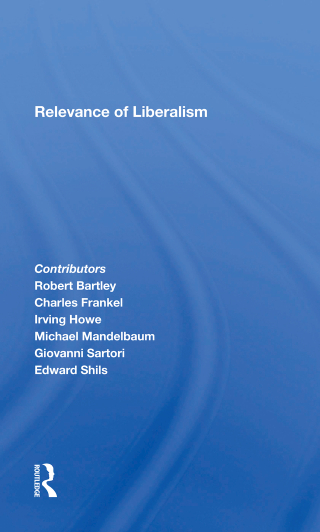 Cover image: Relevance Of Liberalism 1st edition 9780367285562