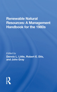 Cover image: Renewable Natural Resources 1st edition 9780367285630