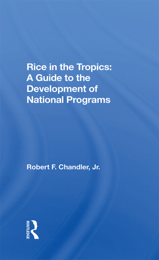 Imagen de portada: Rice In The Tropics 1st edition 9780367301514