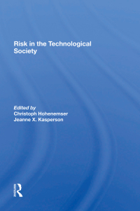 صورة الغلاف: Risk In The Technological Society 1st edition 9780367286125