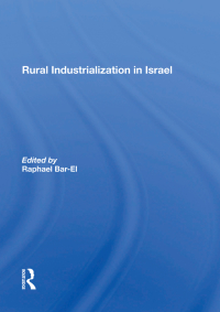 Cover image: Rural Industrialization In Israel 1st edition 9780367286347