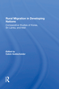 Titelbild: Rural Migration In Developing Nations 1st edition 9780367286354