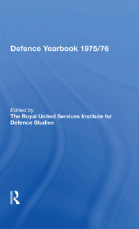 Cover image: Rusi-Brassey Defence Yearbook 1975-76 1st edition 9780367286446