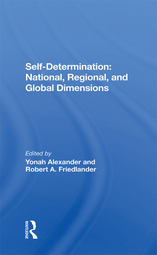 صورة الغلاف: Self-determination 1st edition 9780367302498