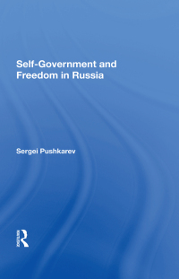 Imagen de portada: Self-government And Freedom In Russia 1st edition 9780367302511