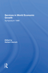 Cover image: Services In World Economic Growth 1st edition 9780367302559