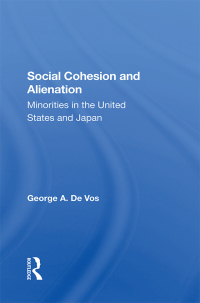 Imagen de portada: Social Cohesion And Alienation 1st edition 9780367287498