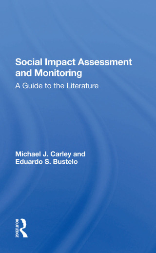 Immagine di copertina: Social Impact Assessment And Monitoring 1st edition 9780367303013