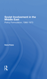 Cover image: Soviet Involvement In The Middle East 1st edition 9780367288228