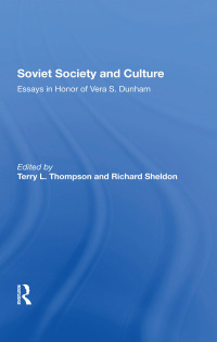 Cover image: Soviet Society And Culture 1st edition 9780367288402