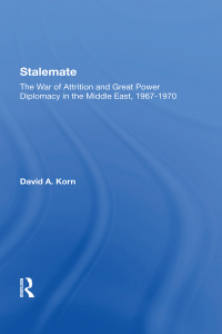 صورة الغلاف: Stalemate 1st edition 9780367288587