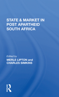 Cover image: State And Market In Post-apartheid South Africa 1st edition 9780367304072