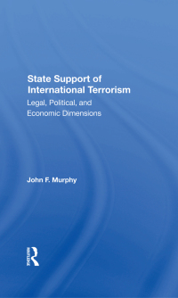 Cover image: State Support Of International Terrorism 1st edition 9780367288723