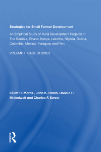 Imagen de portada: Strategies For Small Farmer Development 1st edition 9780367288921