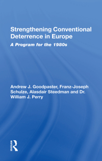 Cover image: Strengthening Conventional Deterrence In Europe 1st edition 9780367288945