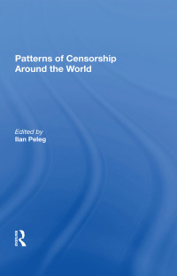 Cover image: Patterns Of Censorship Around The World 1st edition 9780367297886