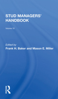 Cover image: Stud Managers' Handbook, Vol. 19 1st edition 9780367304508