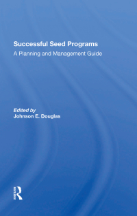 Cover image: Successful Seed Programs 1st edition 9780367304621