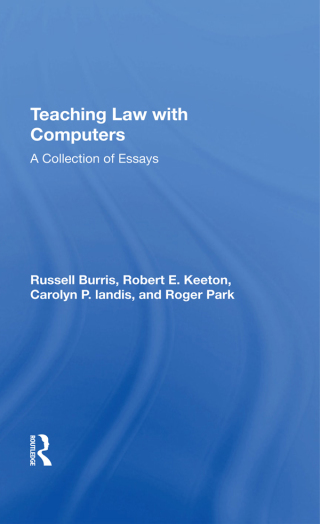 Cover image: Teaching Law With Computers 1st edition 9780367304966