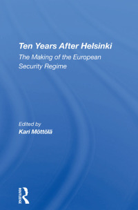 Imagen de portada: Ten Years After Helsinki 1st edition 9780367289850