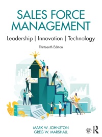Cover image: Sales Force Management 13th edition 9780367682088