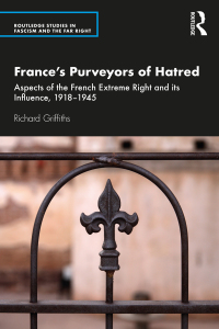 Cover image: France’s Purveyors of Hatred 1st edition 9780367255879