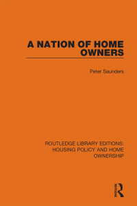 Omslagafbeelding: A Nation of Home Owners 1st edition 9780367683641