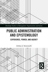 Cover image: Public Administration and Epistemology 1st edition 9780367437701