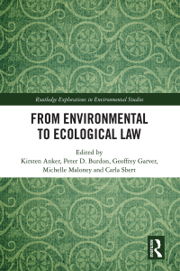 Imagen de portada: From Environmental to Ecological Law 1st edition 9780367431082