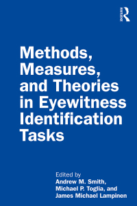 Imagen de portada: Methods, Measures, and Theories in Eyewitness Identification Tasks 1st edition 9781138612549