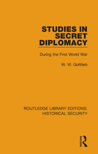 Cover image: Studies in Secret Diplomacy 1st edition 9780367644208