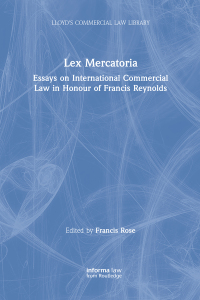 Cover image: Lex Mercatoria 1st edition 9781859785430