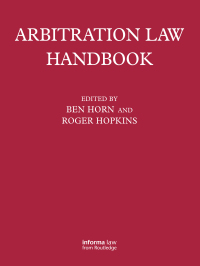 Cover image: Arbitration Law Handbook 1st edition 9781843117087
