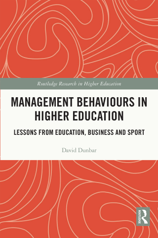 Cover image: Management Behaviours in Higher Education 1st edition 9780367561222