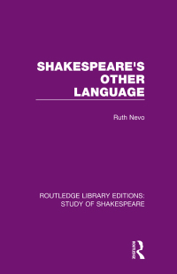 صورة الغلاف: Shakespeare's Other Language 1st edition 9780367694876