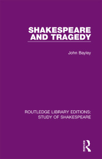Cover image: Shakespeare and Tragedy 1st edition 9780367708160