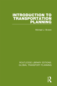 Imagen de portada: Introduction to Transportation Planning 1st edition 9781032808833