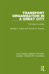 Titelbild: Transport Organisation in a Great City 1st edition 9780367740320