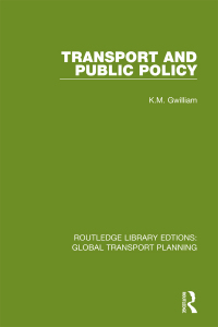 表紙画像: Transport and Public Policy 1st edition 9780367740573