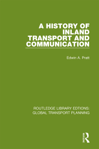Cover image: A History of Inland Transport and Communication 1st edition 9780367741259