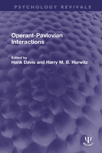 Imagen de portada: Operant-Pavlovian Interactions 1st edition 9780367713416