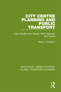 表紙画像: City Centre Planning and Public Transport 1st edition 9780367742522