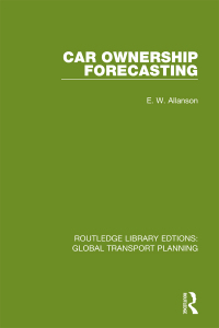 表紙画像: Car Ownership Forecasting 1st edition 9780367744755