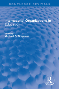 Cover image: International Organizations in Education 1st edition 9780367744823