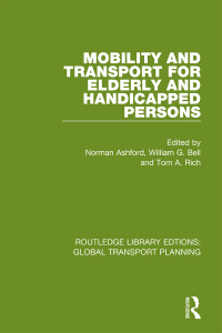 Imagen de portada: Mobility and Transport for Elderly and Handicapped Persons 1st edition 9780367745745