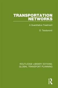 Cover image: Transportation Networks 1st edition 9780367747121