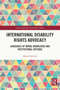 Imagen de portada: International Disability Rights Advocacy 1st edition 9780367467425